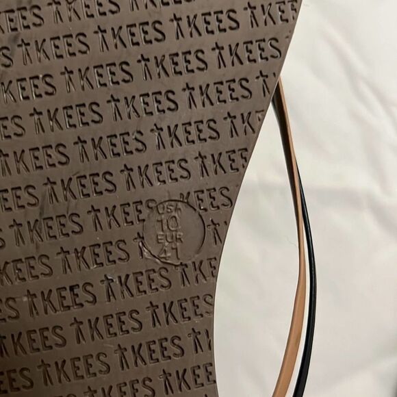 TKEES BLACK FLIP FLOP SIZE 10‎ - Picture 3 of 4